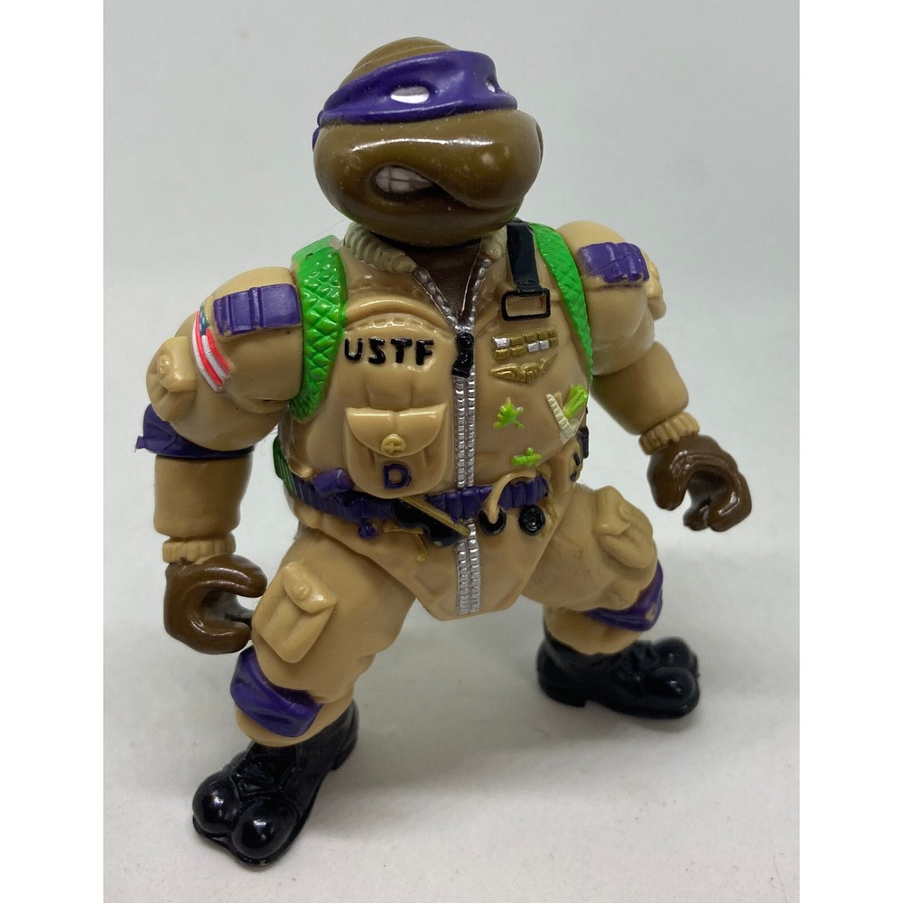 1991 Teenage Mutant Ninja Turtles USTF Pilot Donatello Figure TMNT Playmates Don
